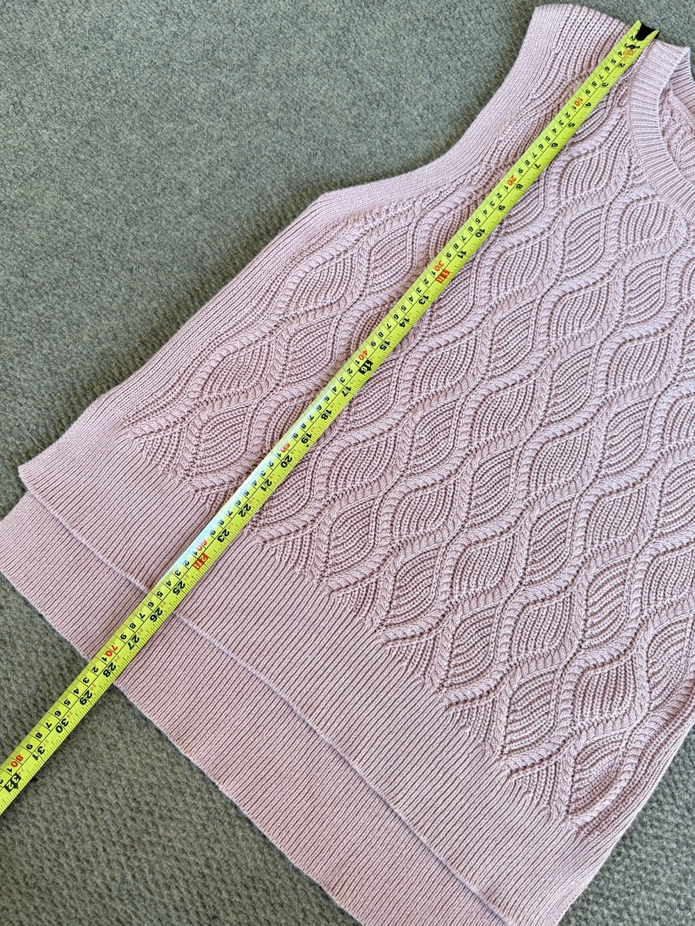 Varley Women's Teller Longline Knit Tank Misty Rose Size M Preppy Athleisure - Picture 5 of 7